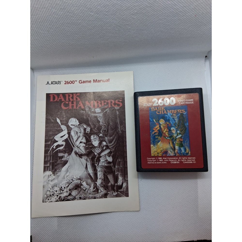 Dark Chambers Atari 2600 Game Cartridge with Manual CX26151 Untested